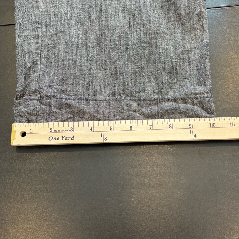 Reitmans Sz 12 Cotton Wide Leg Cropped Pants Heathered Gray - Picture 11 of 11